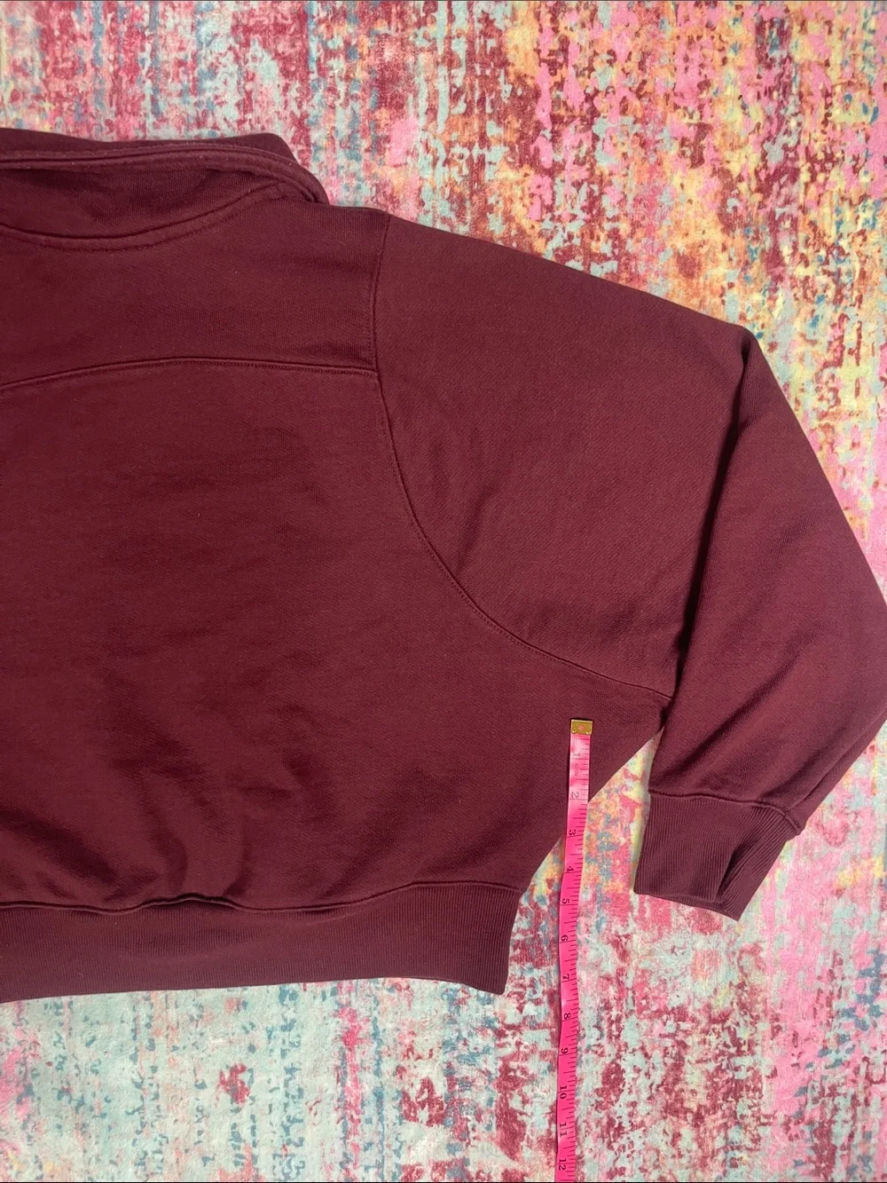 wild fable Mauve Half-Zip Cropped Sweatshirt - Picture 6 of 6